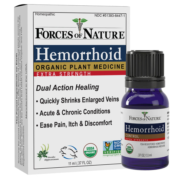 -Quickly Shrink Hemorrhoids-Relief from Burning, Itching & Soreness-Soothes Internal & External Discomfort-For Acute & Chronic Conditions-Extra Strength Formula Forces of Natures natural hemorrhoid treatment rapidly calms and shrinks painful hemorrhoid conditions. The lipophilic formula penetrates deep int