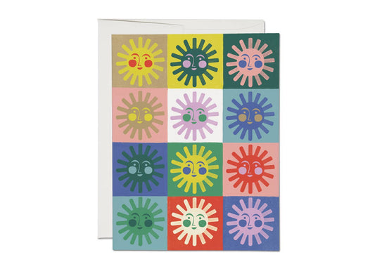 Little Suns everyday greeting card: Singles