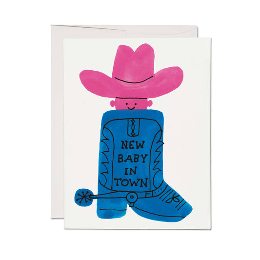 Boot Baby greeting card: Single