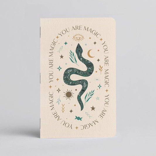 Serpent Magic Notebook: Neutral / Blank / 3.5 x 5.5" 2-pack