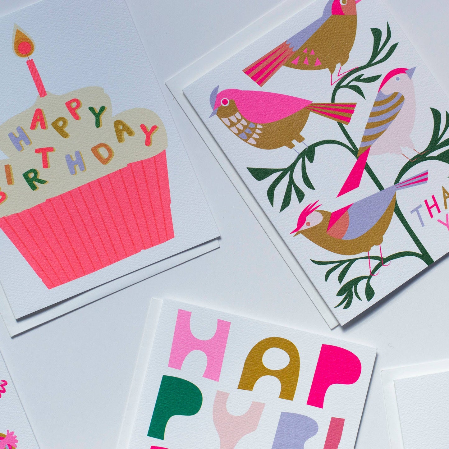 Happy Birthday Cupcake Sprinkles Note Card