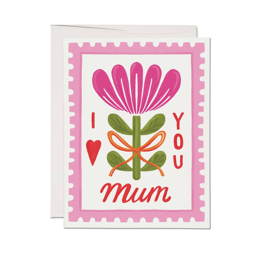 Mum Stamp greeting card: Single