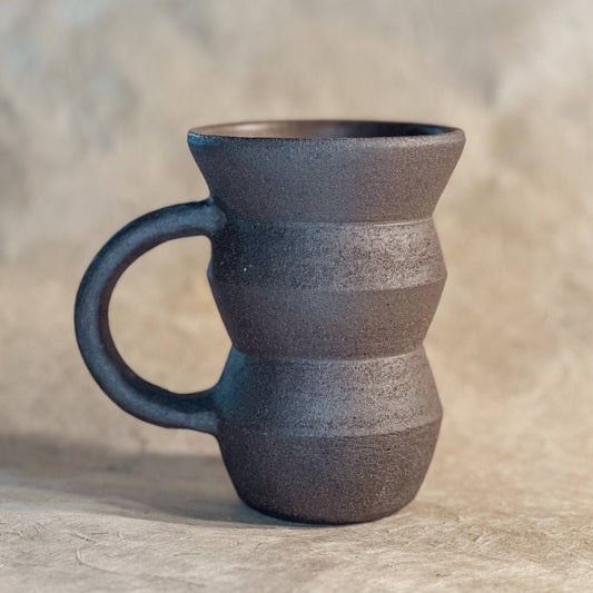 Angled Mug: Dark Brown